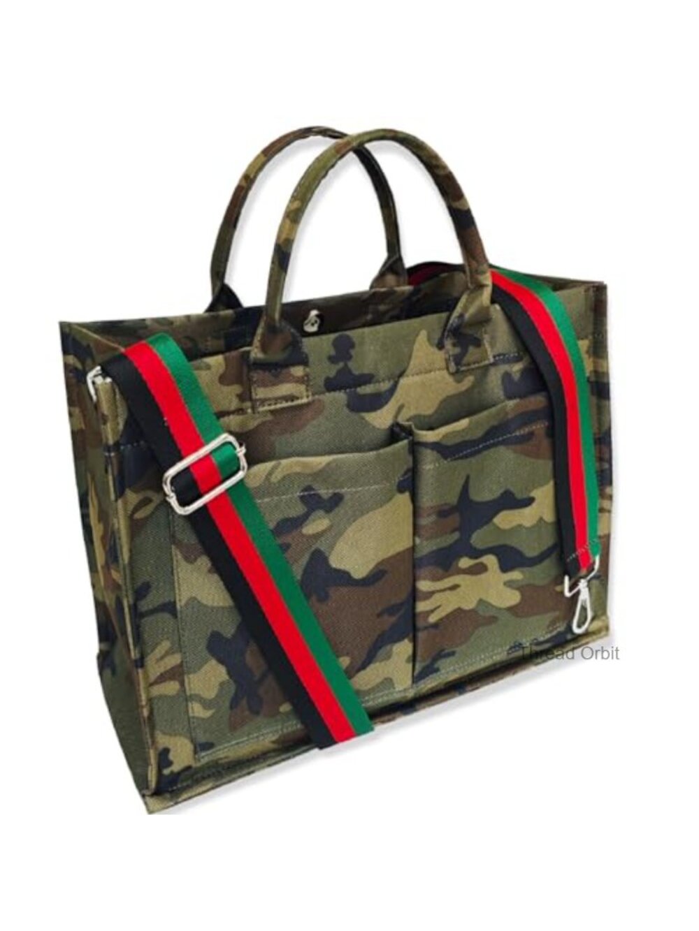 Canvas Tote Bag Crossbody Handbag Zip Casual Shoulder Bag Work Travel